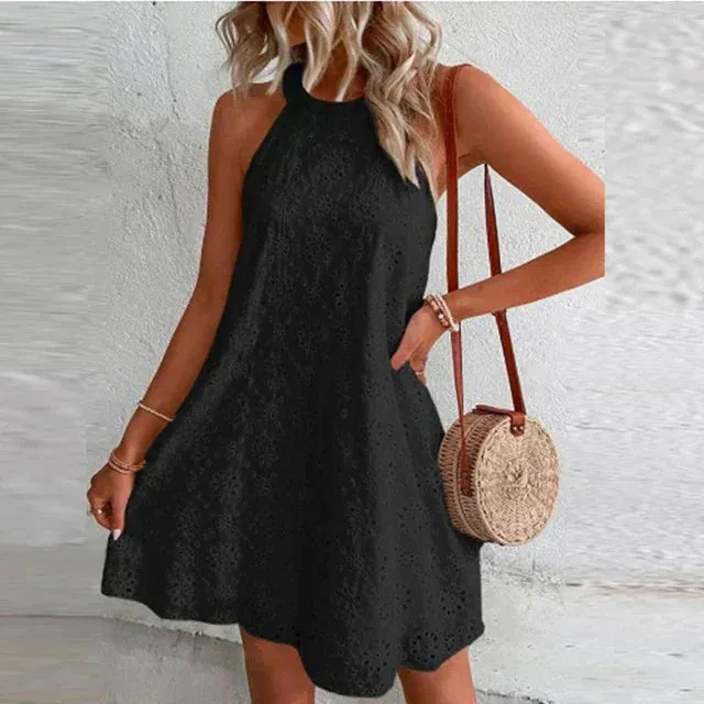 Vera | Stylish Summer Embroidered Mini Dress